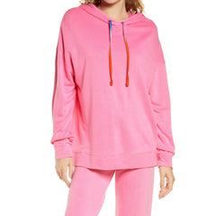 Premium Quality Breathable Hoodies for Women Custom Design Long Sleeve Heavy Weight Trendy Full Pink Fashion Apparel For Winter