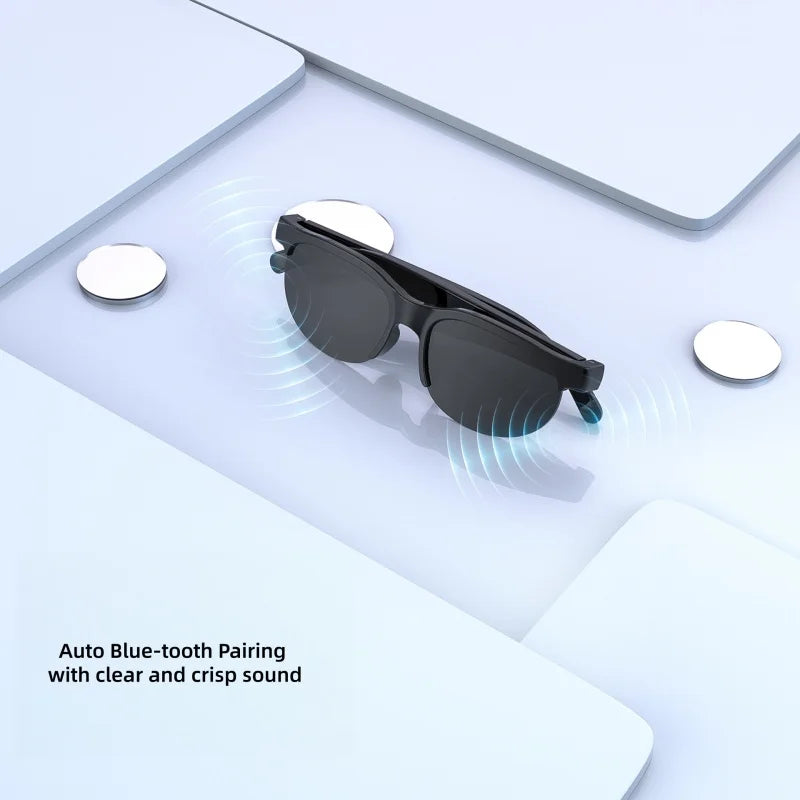 MCROONS smart audio glasses with charging case