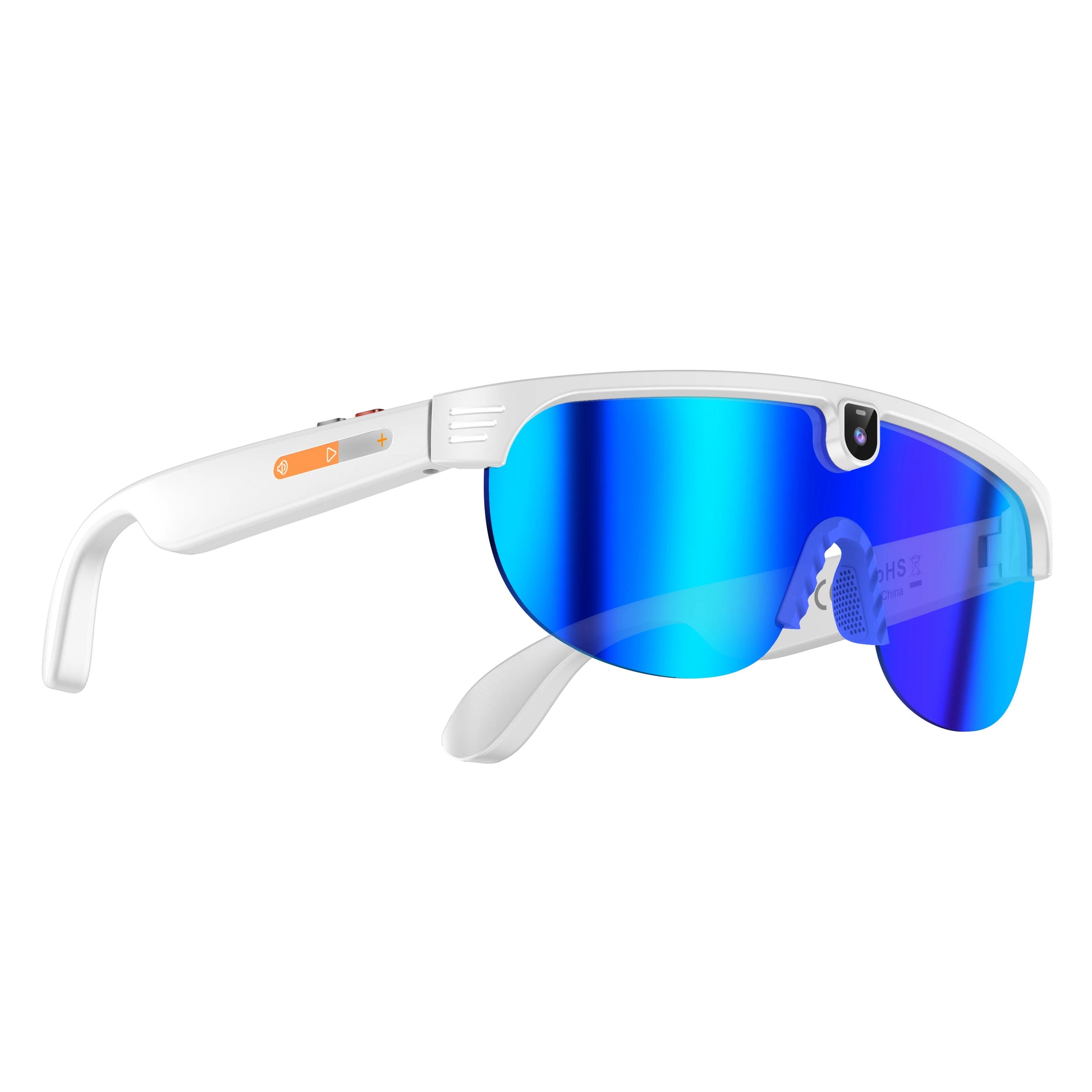 Smart camera glasses front view