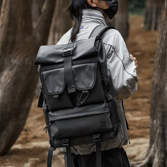 Top Rollong Expandable 28L Outdoor Backpacks Hiking Expedition Travel Backpacks Oxford 17.3 Inch Laptop Backpack for Men