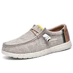 New High Quality Men's Canvas Shoes a Slip-on Loafers Cross-border Large Size Men's Casual Shoes