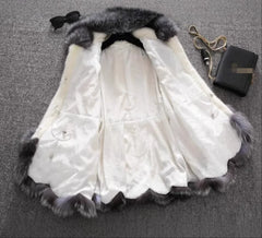 New Faux Fur Coat Women - Long Coat with Fur Hat, Oversized Style Jacket, Warm & Luxurious Fur Outerwear for Winter