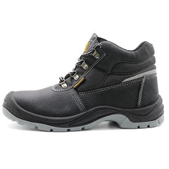 Verified Anti-slip Oil Water Proof Prevent Puncture Steel Toe Men Protection Industrial Work Leather Safety Shoes Labor