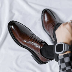 Shoes Formal Dress  Men's Dress Loafers Shoes Anti-Slip Formal Business Office Leather Oxford Shoes for Men