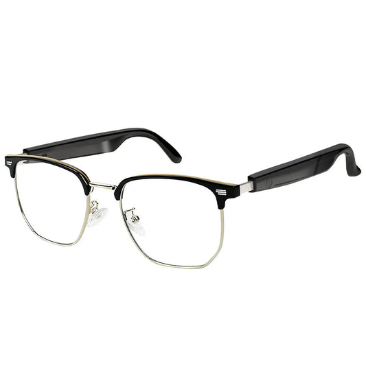 MCROONS gold browline smart audio sunglasses