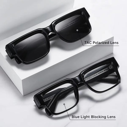 MCROONS Square Polarised Sport Sunglasses - TAC Polarized Lens Detail