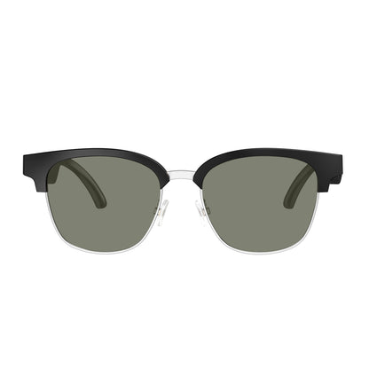 Silver frame gradient lenses