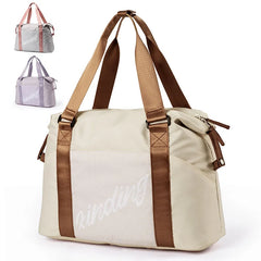 Airplane Friendly Weekend Travel Bags Custom logo Yoga Duffel Bag Waterproof Travel Sport Gym Bags for Women