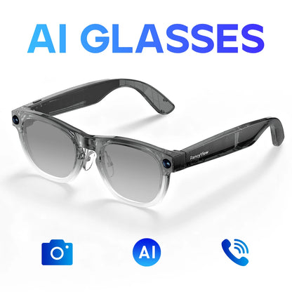 Smart camera sunglasses worn