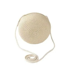 2024 Handmade Straw Creative Cute Versatile Coin Purse Woven Round Beach Bag Small Travel Crossbody Bag