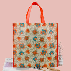 100gsm RPET Gift Bag Eco Friendly Reusable RPET Non Woven Shopping Tote With Custom Printed Logo