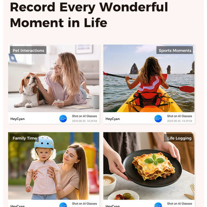 Camera sunglasses life logging