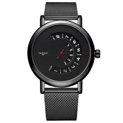 Top Ranking Leisure Spinning Rotate windows Metal Steel Mens Quartz Watch Waterproof Custom Wristwatches Relojes