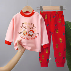 Children's Clothes Boys and Girls Cotton Cartoon Printed Underwear Suits Baby Home