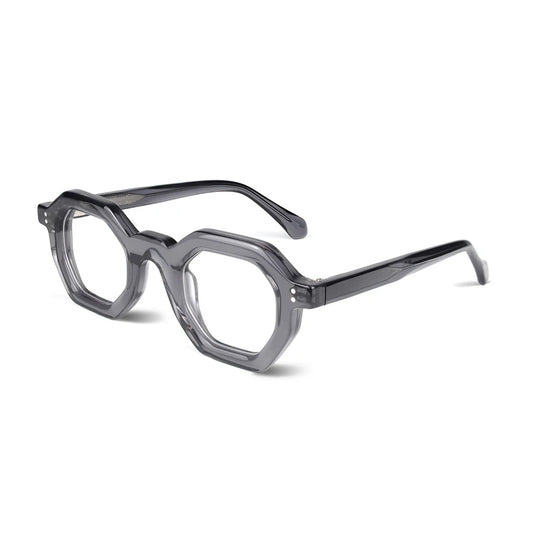 MCROONS Business Square Acetate Glasses — Full Rim, Men