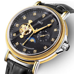 Piouy M 379 Tourbillon Skeleton Automatic Mechanical Watches Wrist Watch Wholesale Waterproof Customized Men Watch Orologio Uomo