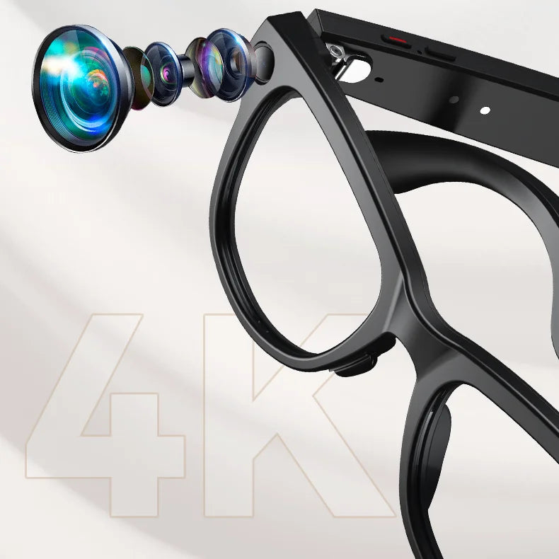 4K camera sunglasses detail