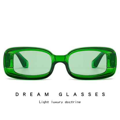 MCROONS Candy Rectangle Sunglasses — UV400, Women