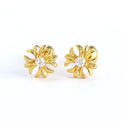 KR Europe and America S925 Silver Ear Bone Nails Ins Cross Screws Earrings Sleep Without Removing Earrings Wholesale for Women