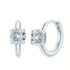 1ct Moissanite Diamond Earrings for Wedding Gift Anniversary Women Elegant 925 Silver Engagement Earrings