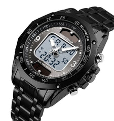 Skmei Wholesale Solar Watches Men Analog Digital Stainless Steel Wristwatches #1493