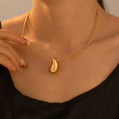 Men's Stainless Steel Necklace Double Ring Buckle Simple Design Color-Preserving Link Chain for Children Buddhism Gift