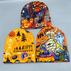Halloween Beanies Knitted Hat for Men and Women for Cosplay and Festive Outfits