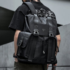 Large Capacity Men's Backpack Flip Travel Backpack Fit 17 Inch Laptop Backpack Bags