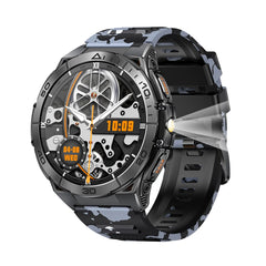 TKYUAN 2025 Military-Grade Durable Smartwatch with Amoled Screen 600mAh Battery Flashlight Fitness Tracker Sport Smart Watch
