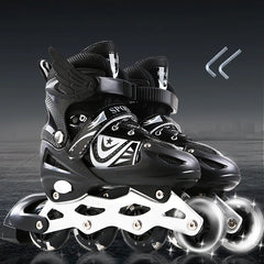 Fashion Big Size Cool Design Inline Roller Skate Shoes for Adults With Light