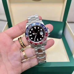 Christmas Gift 5A+ Top Quality RLX Cola Watch VSF 3285 Swiss Movement Sapphire Mirror 904L Stainless Steel Men's Watch