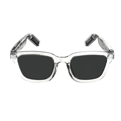 Cat-eye audio sunglasses detail