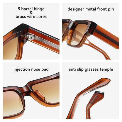 MCROONS Square Polarised Sport Sunglasses - Hinge and Build Detail