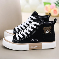 Women's High-Top Classic Canvas Sneakers Summer Vulcanized Sneakers Height Increasing ized Brand   Price
