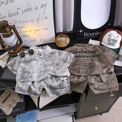 Summer Trendy Casual Kids Clothing  Boys Short Sleeve Polo Shirt T-Shirt Stylish Letter Logo Pattern for Children