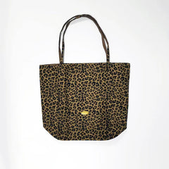 Fashion Leopard Print Canvas Tote Bulk Custom Personalizar Bolsa Canvas Open Top Bags for Women