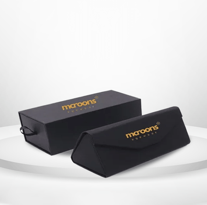 Glasses Care Kit: Folding Case, Cleaning Cloth, Pouch, Drawer Box, & Screwdriver - MCROONS.COM