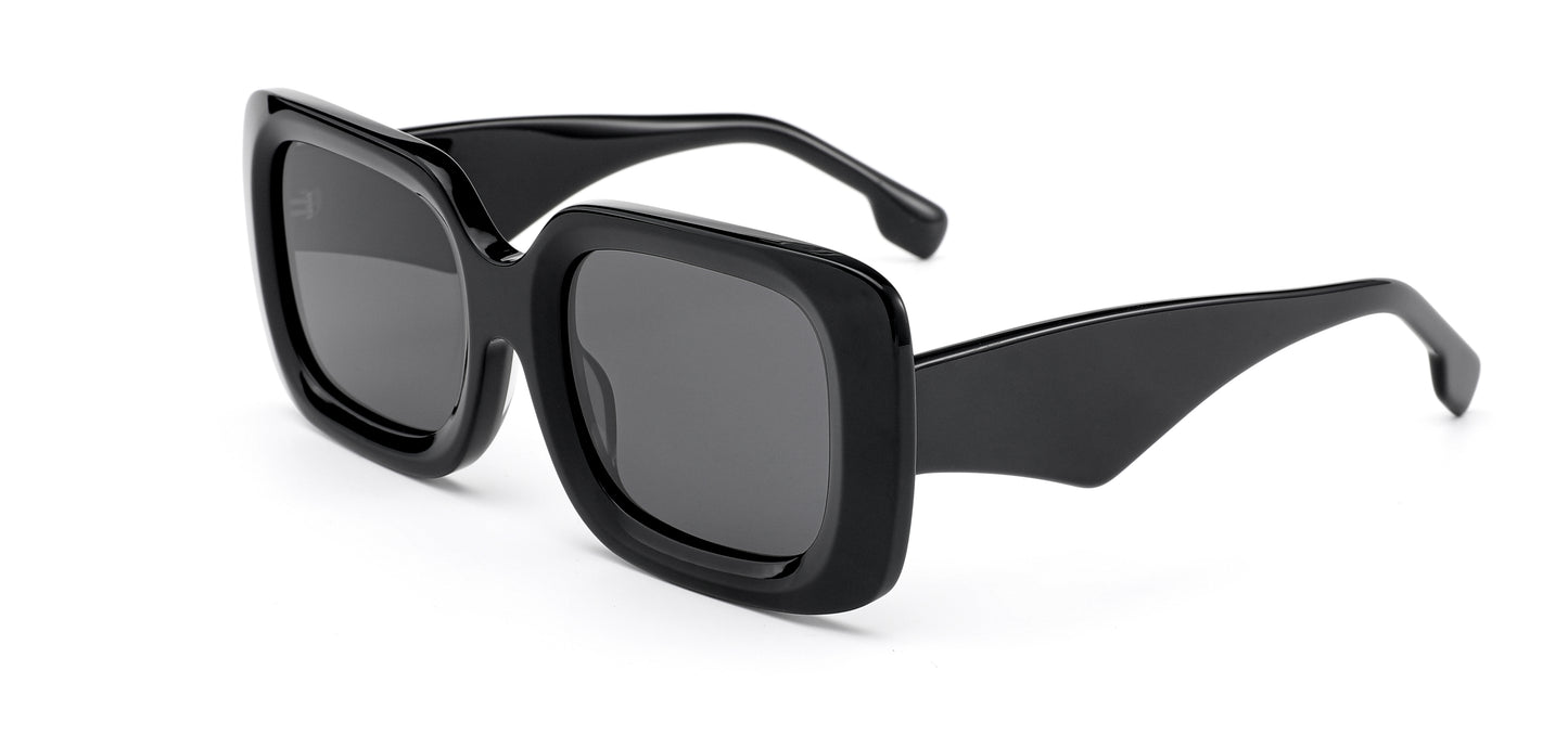 MCROONS Large Tortoiseshell Acetate Polarised Women's Sunglasses in Black, Demi, Brown and Tortoiseshell