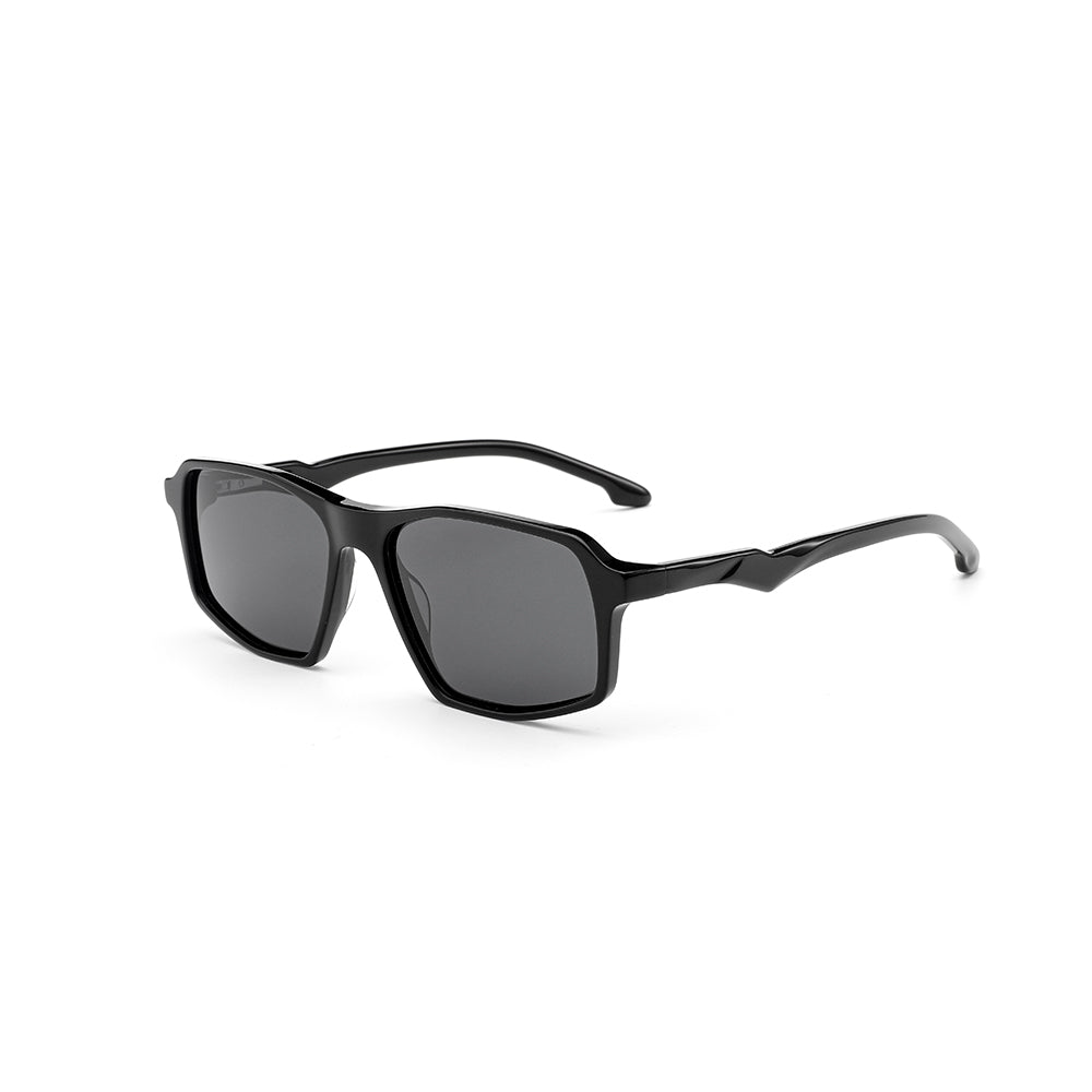 MCROONS Angular Sport Sunglasses, Unisex – Black, Matte Black, Blue, Matte Blue and Grey